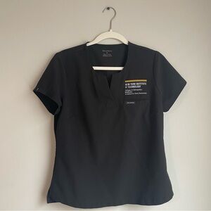 Jaanuu Black Women's Top with NYITCOM Embroidery